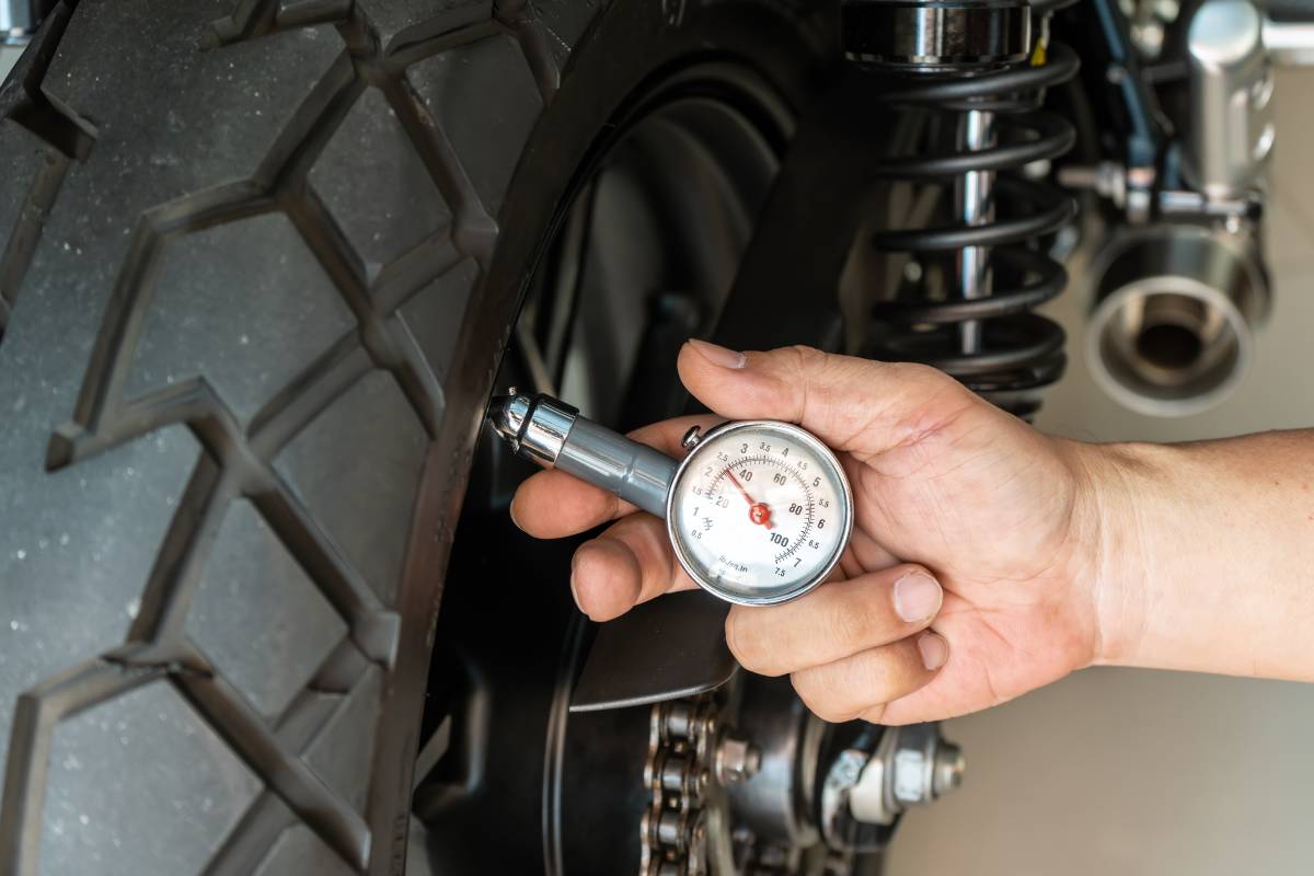 Motorcycle tyre checks